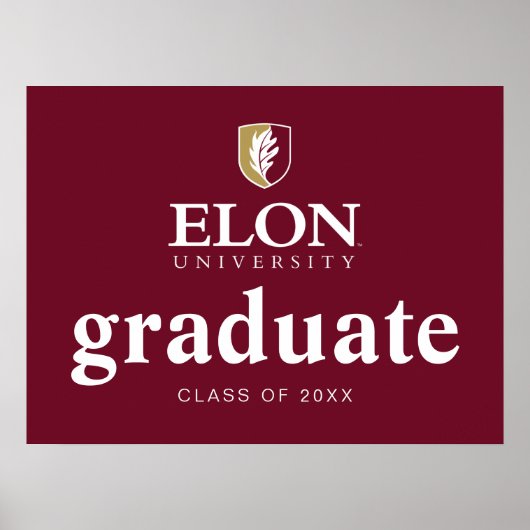 Elon University Afstuderen Poster (Voorkant)