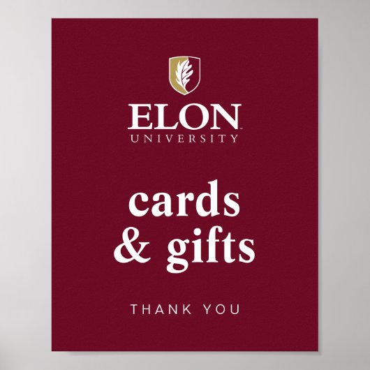 Elon University Afstuderen Poster (Voorkant)