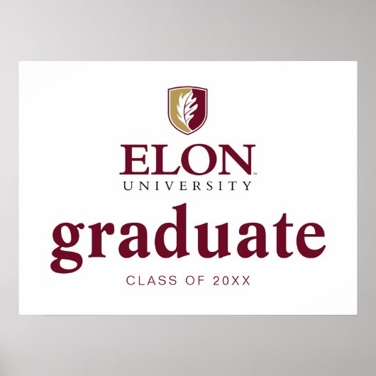 Elon University Afstuderen Poster (Voorkant)