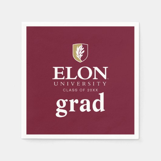Elon University Afstuderen Servet (Voorkant)