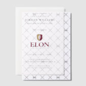 Elon University Afstuderen Vellum Uitnodigingen (Offset (Uitnodiging))