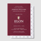 Elon University Afstuderen Vellum Uitnodigingen (Offset (Uitnodiging))