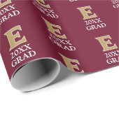Elon University E | 20XX AFSTUDEERDER Cadeaupapier (Rol Hoek)