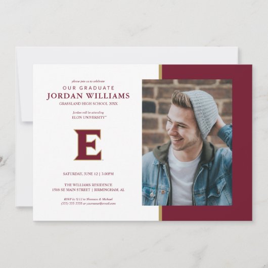 Elon University E Aankondiging (Voorkant)