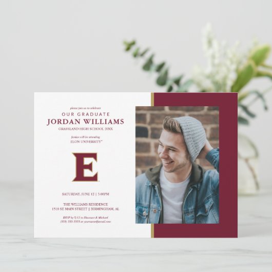 Elon University E Aankondiging (Staand voorkant)