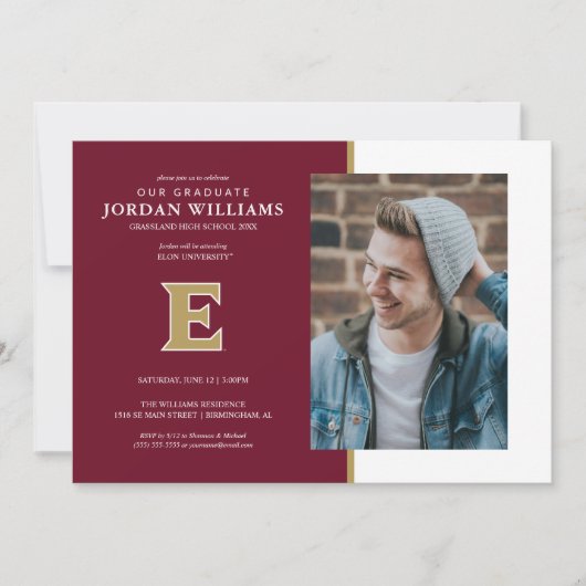 Elon University E Aankondiging (Voorkant)