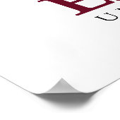Elon University E | Afgestudeerd Poster (Hoek)