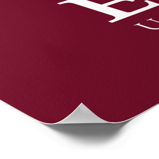 Elon University E | Afgestudeerd Poster (Hoek)