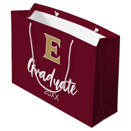 Elon University E | Afstuderen 20XX Groot Cadeauzakje (Achterkant Gekanteld)