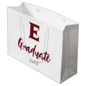 Elon University E | Afstuderen 20XX Groot Cadeauzakje (Achterkant Gekanteld)