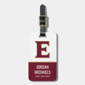Elon University E Bagagelabel (Voorkant verticaal)