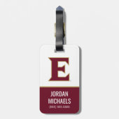 Elon University E Bagagelabel (Achterkant verticaal)