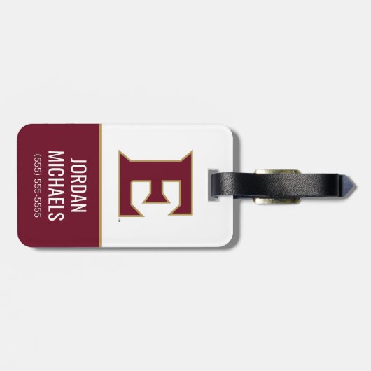 Elon University E Bagagelabel (Achterkant horizontaal)