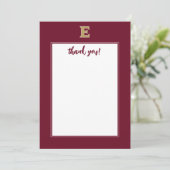 Elon University E | Dank je Bedankkaart (Staand voorkant)