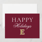 Elon University E Feestdagenkaart (Voorkant / Achterkant)