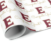 Elon University E | Gefeliciteerd Afstudeerder! Cadeaupapier (Rol Hoek)