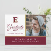 Elon University E Kaart (Staand voorkant)