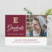 Elon University E Kaart (Staand voorkant)