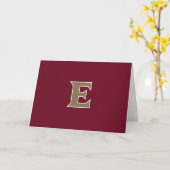 Elon University E | Klasse van 2OXX Kaart (Gele Bloem)