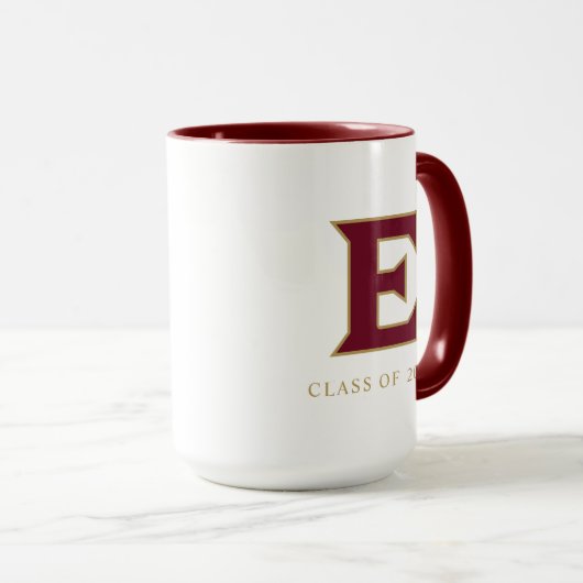 Elon University E | Klasse van 2OXX Mok (Voorkant rechts)