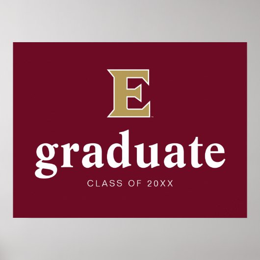 Elon University E | Klasse van 2OXX Poster (Voorkant)