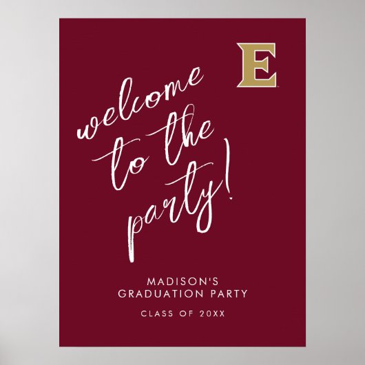 Elon University E | Klasse van 2OXX Poster (Voorkant)