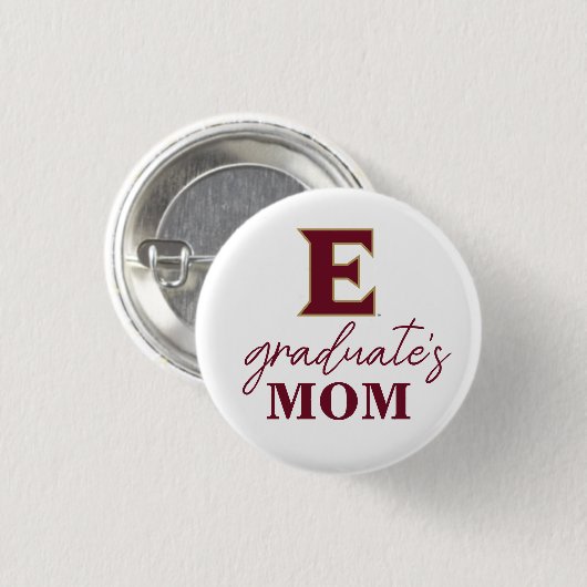 Elon University E | Mama van de afgestudeerde Ronde Button 3,2 Cm (Voorkant /achterkant)