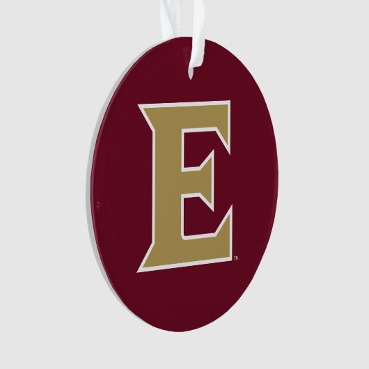 Elon University E Ornament (voorkant)