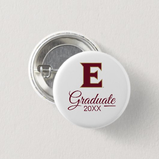 Elon University E Ronde Button 3,2 Cm (Voorkant /achterkant)