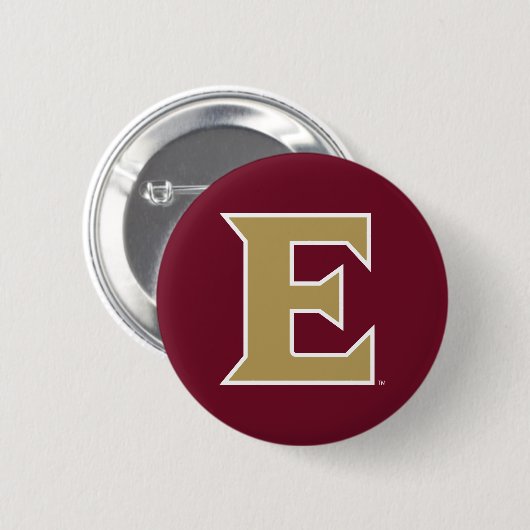 Elon University E Ronde Button 5,7 Cm (Voorkant /achterkant)