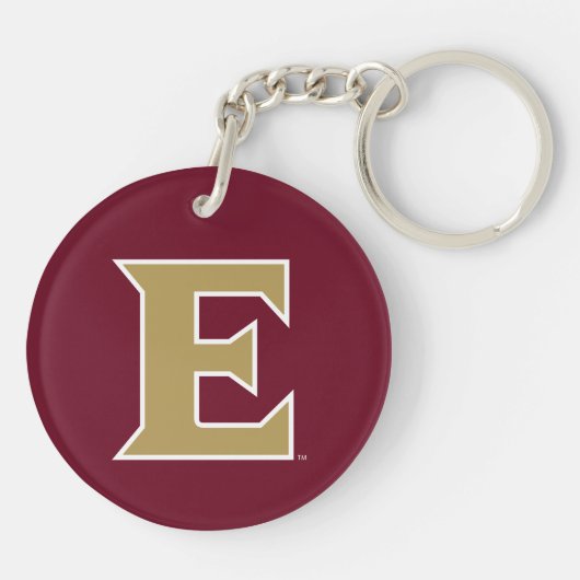 Elon University E Sleutelhanger (Achterkant)
