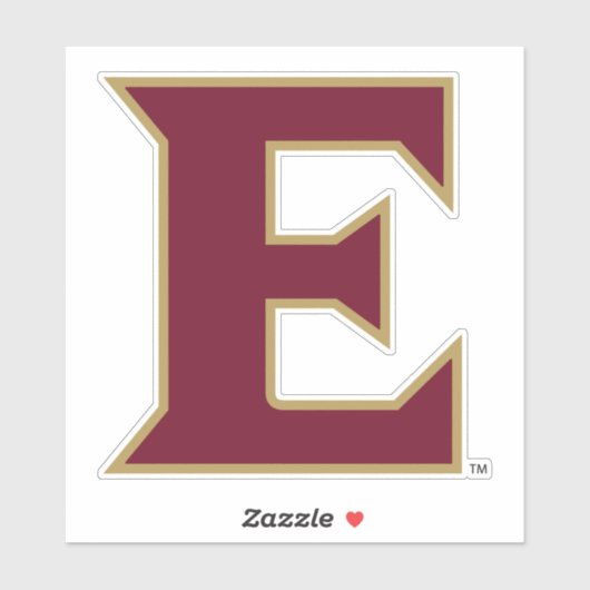 Elon University E Sticker (Vel)