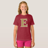 Elon University E T-shirt (Voorkant volledig)