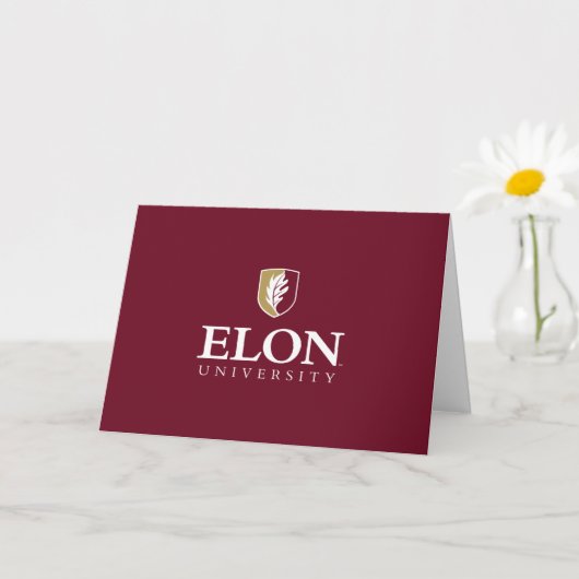 Elon University | Felicitaties afgestudeerde Kaart (Kleine Plant)