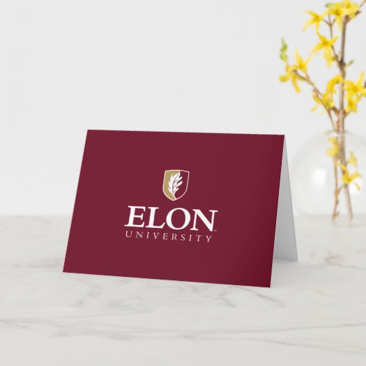 Elon University | Felicitaties afgestudeerde Kaart (Gele Bloem)