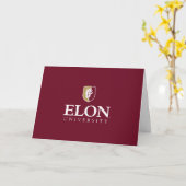 Elon University | Gefeliciteerd Afgestudeerde Kaart (Gele Bloem)