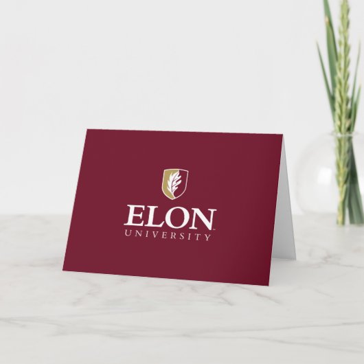 Elon University | Gefeliciteerd Afgestudeerde Kaart (Voorkant)