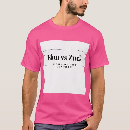 Elon vs Zuck T-shirt (Voorkant)