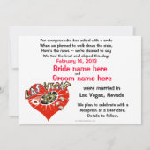 Elope Announcement Las Vegas Marriott Kaart (Achterkant)