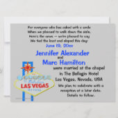 Elope getrouwd in Las Vegas Aankondiging (Achterkant)