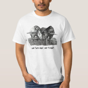 Elope, Grappig, Paarden: Potloodtekening: Trouwen T-shirt