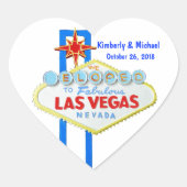 Elope Las Vegas Hart Sticker (Voorkant)