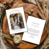 Eloped Boho Budget We Tied The Knot Trouwfoto Aankondiging