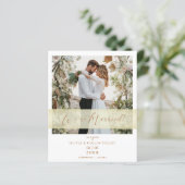 Eloped Budget Photo Just Married Hand Lettered (Staand voorkant)