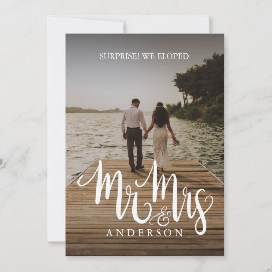 Eloped de heer Mrs. Kaart (Voorkant)