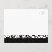 Elopement Aankondiging Briefkaarten zwart en wit (Achterkant)