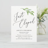 Elopement Aankondiging Kaarten | Net ontsnapt (Staand voorkant)