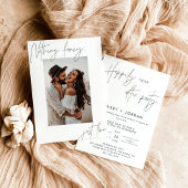 Elopement Aankondiging, Moderne Huwelijksreceptie Kaart