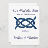 Elopement aankondiging Tied the Knot (Voorkant / Achterkant)