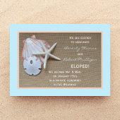 Elopement Aankondigingen - Strand Thema